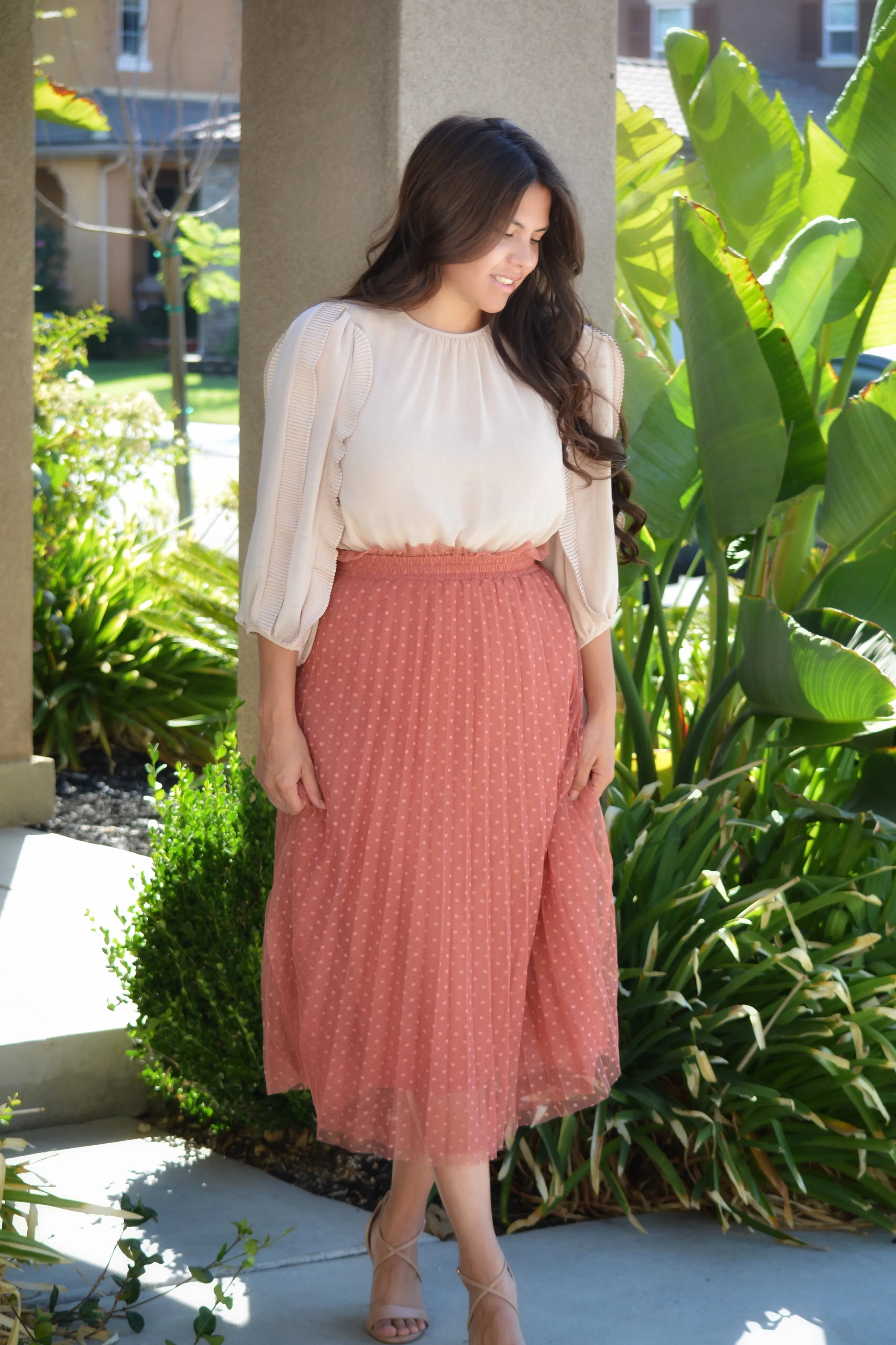 Bay Marsala Tulle Skirt