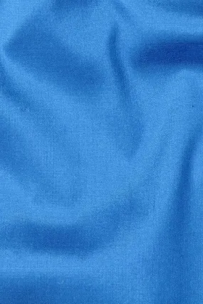 Caribbean Sea Blue Silk Shantung 54" Fabric