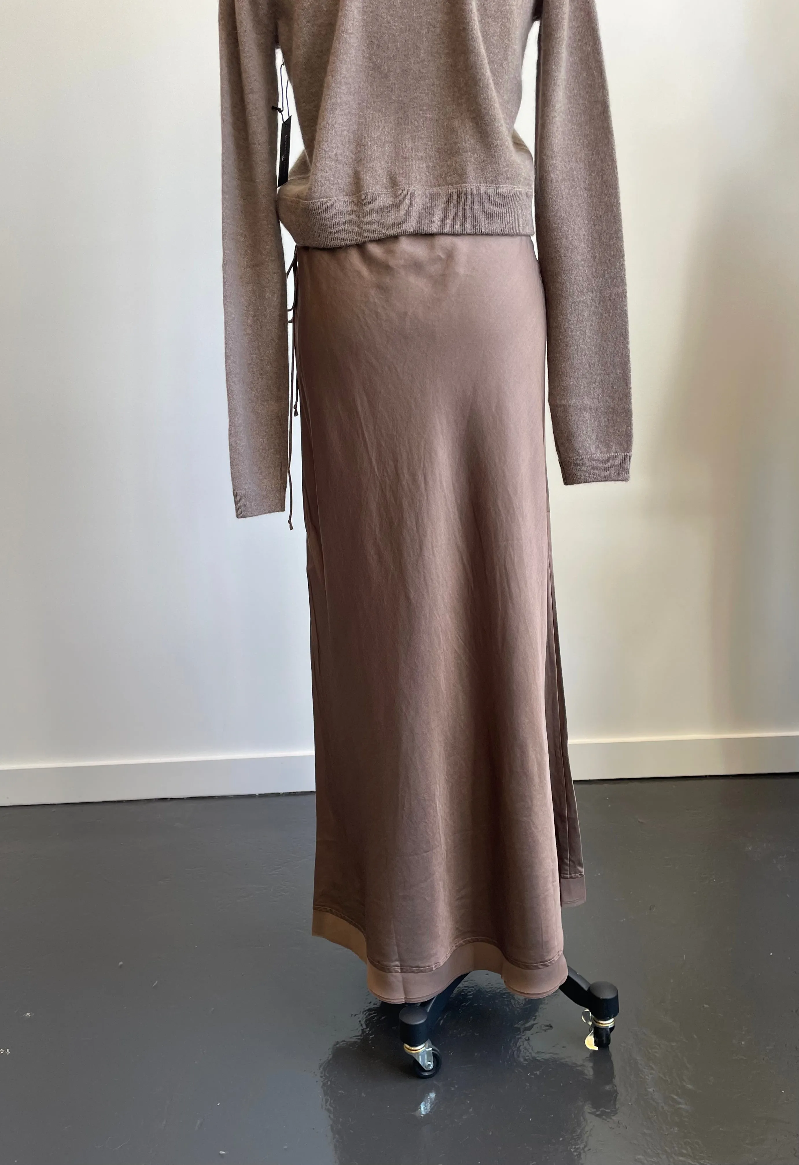 Cork Full Length Silk Garbo Skirt