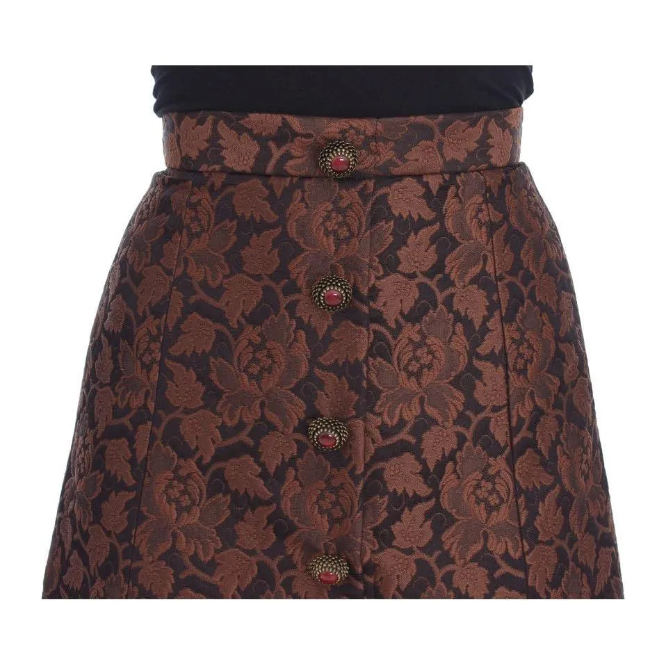 Dolce & Gabbana Elegant Brocade Bubble Skirt