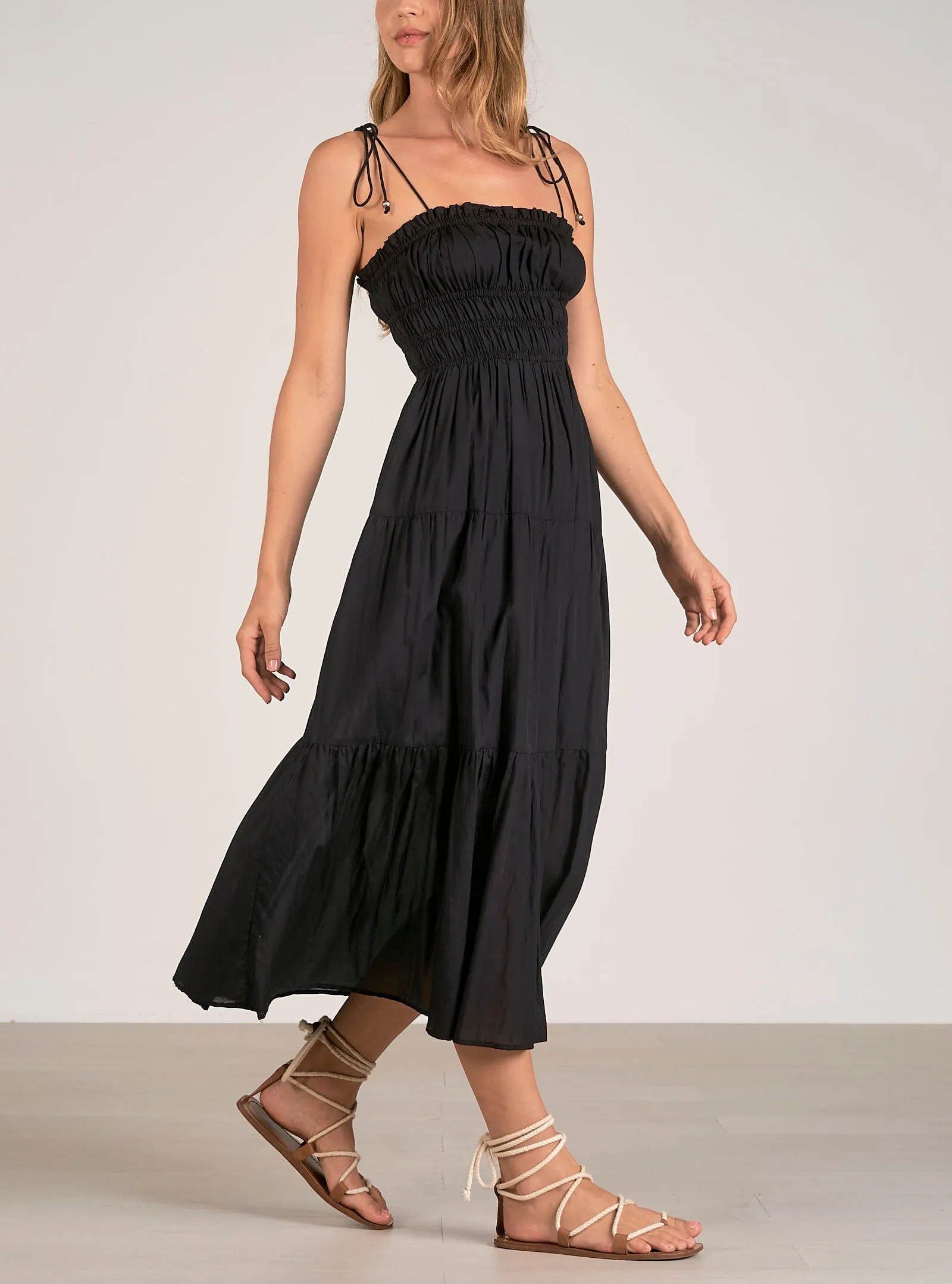 Elan Spaghetti Strap Midi Dress