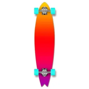 Fishtail Longboard 40 inch Gradient Pink from Punked - Complete