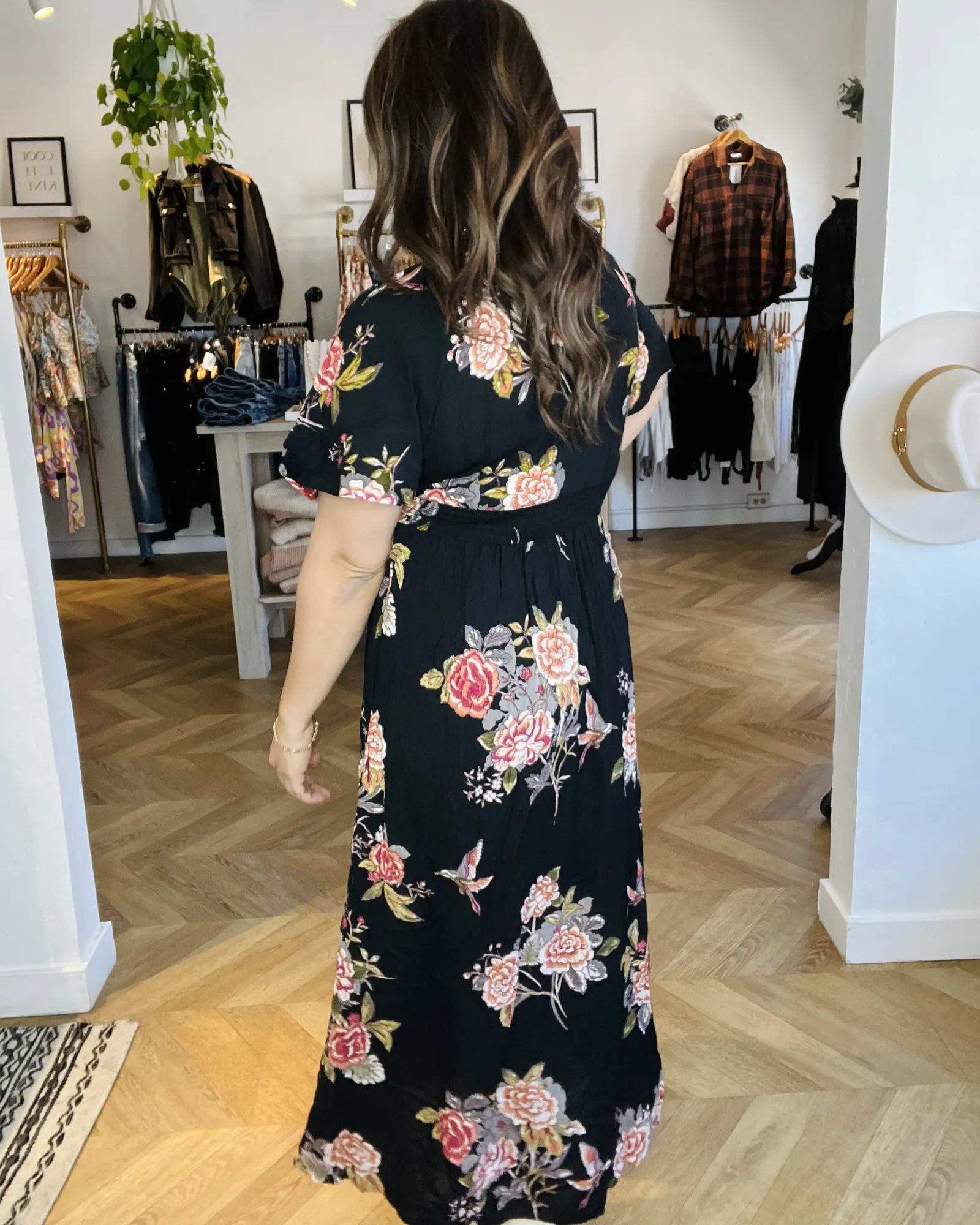 Floral Slit Maxi Dress