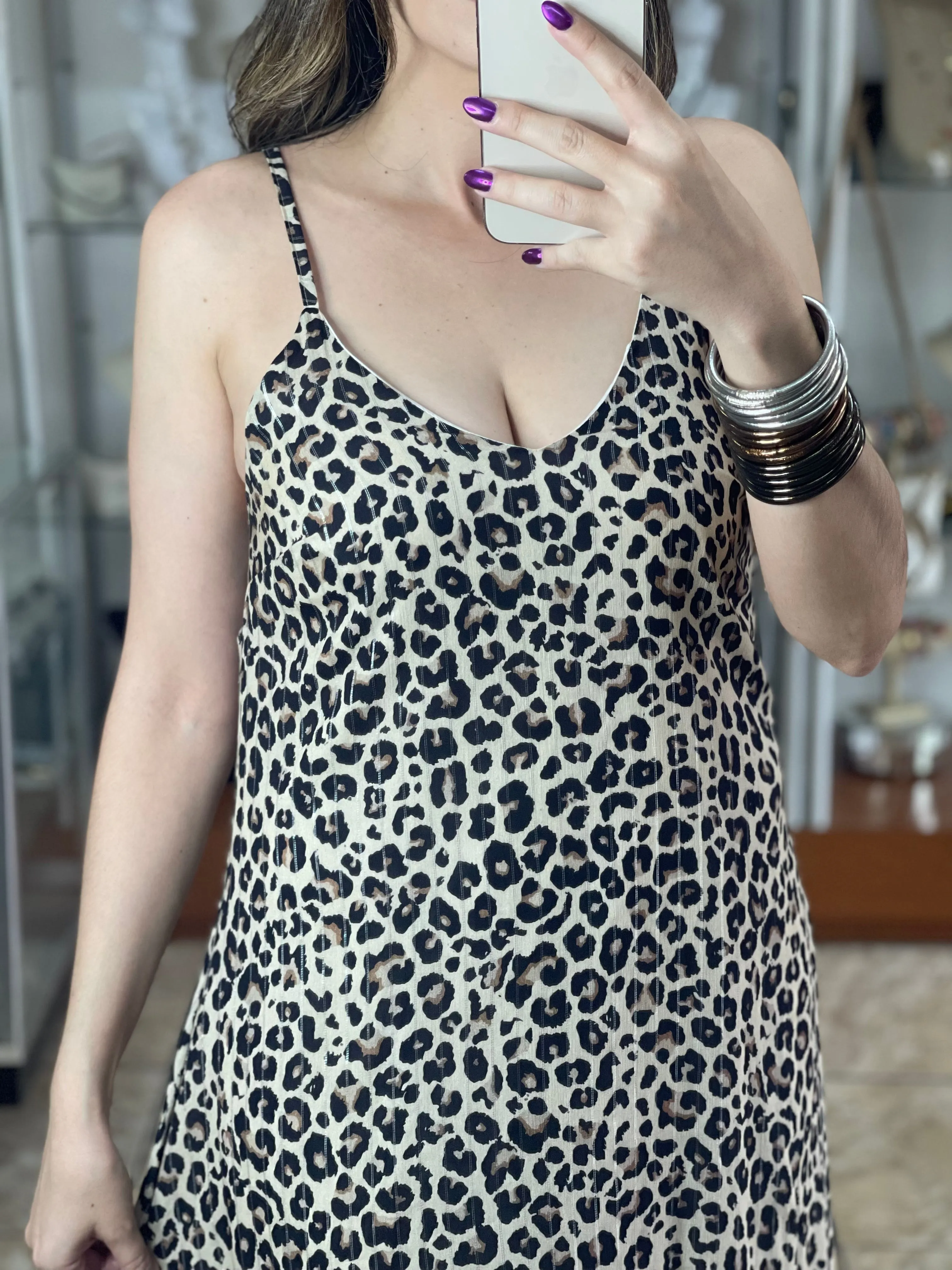 Leopard Maxi OS Dress