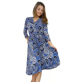 Linda Textured Wrap Dress