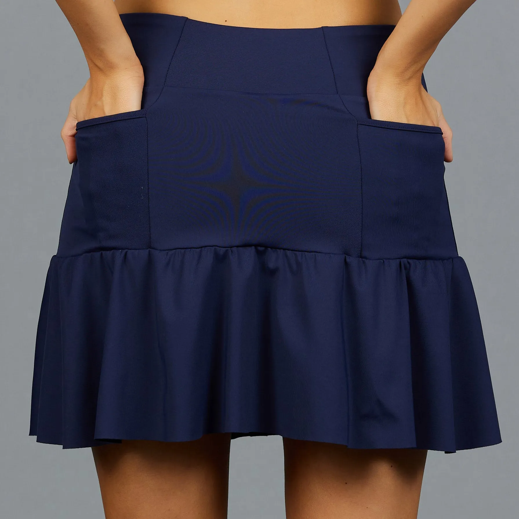 Navia Long Gather Skort (navy)