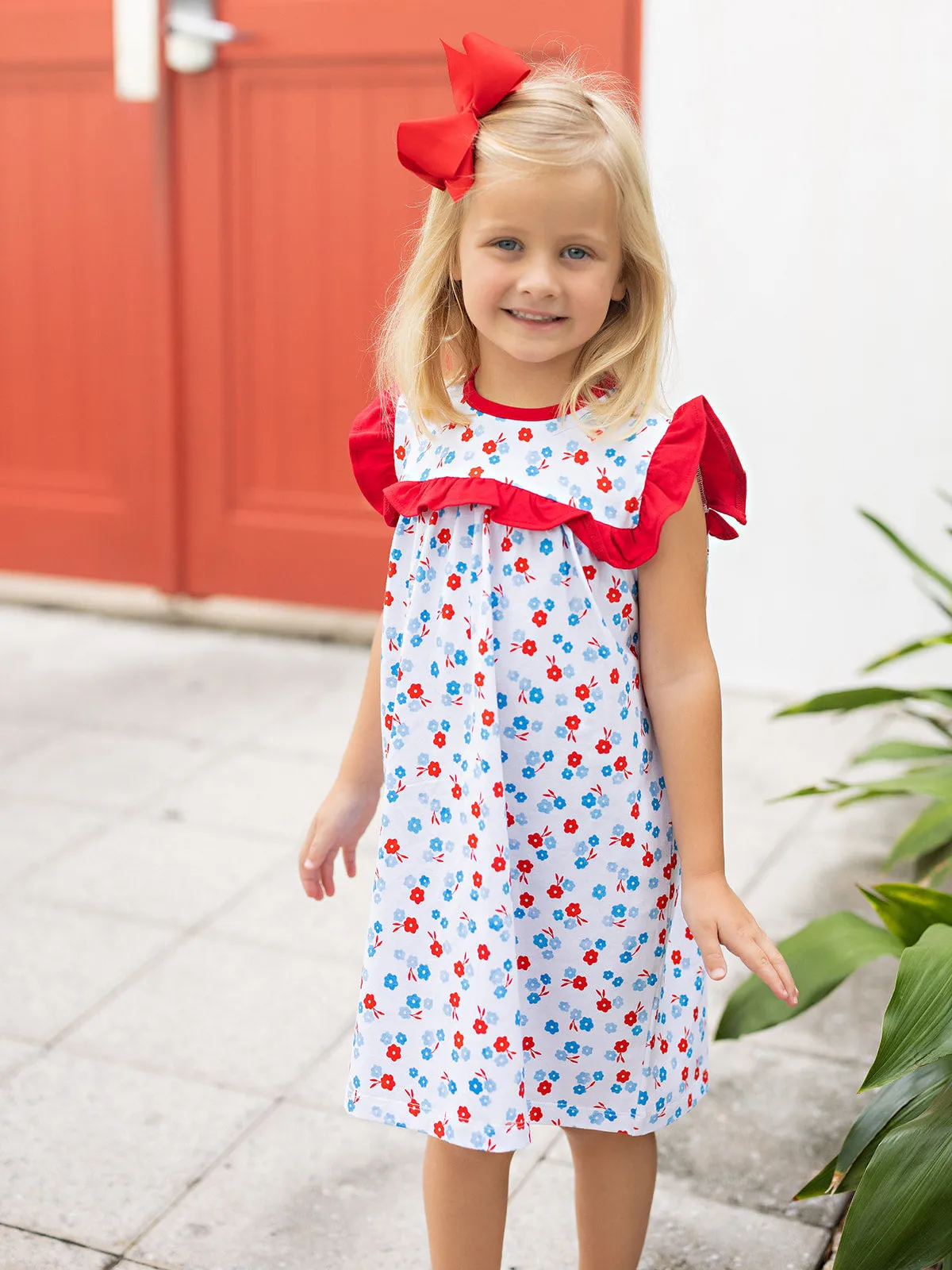 RWB Floral Dress