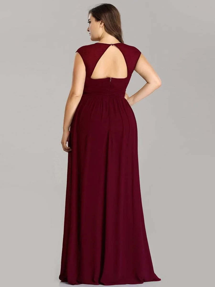 Sleeveless Grecian Style Bridesmaid Dress for Women